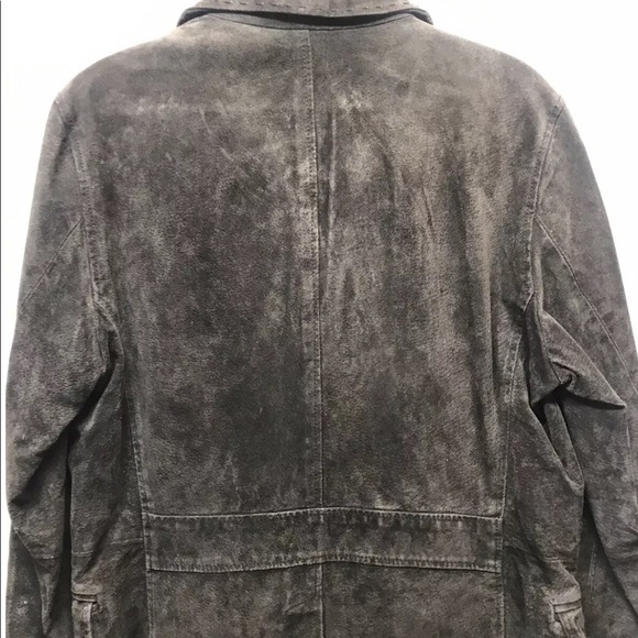 Red Squad Men’s Suede Jacket Choco Brown 1 Buttoned M - Picture 3 of 10